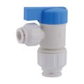 Fast Fans 0.5 in. Push x 0.25 in. Dia. Push Plastic Angle Stop Valve, White FA1676974